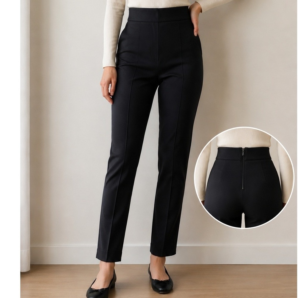 NWT Ann Taylor Petite‎ XS Black Slim Ankle Pants Career Office Stretch Trousers